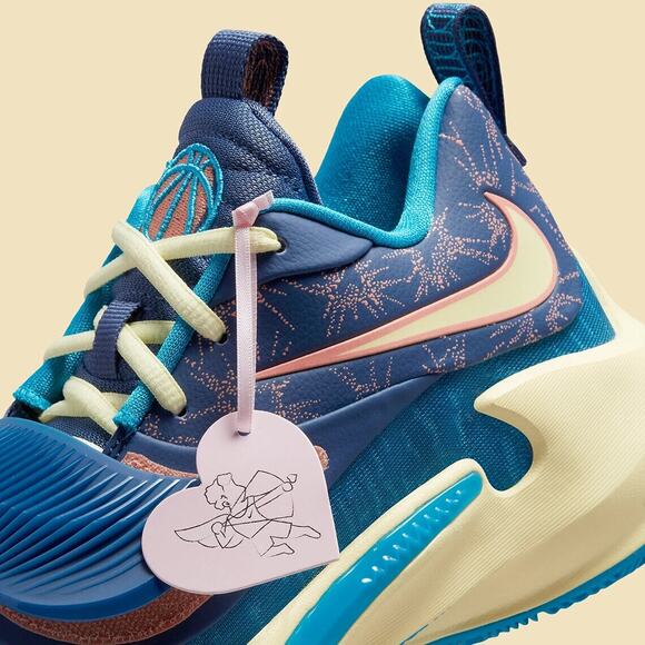 Nike Zoom Freak 3 NRG Giannis Blue Citron Valentines DH7347 900 - SIZE 11.5 MENS - Picture 7 of 12